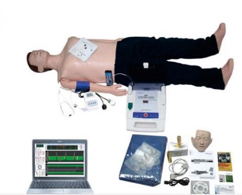 电脑高级功能急救训练模拟人（心肺复苏cpr与血压测量、aed除颤仪等功能）