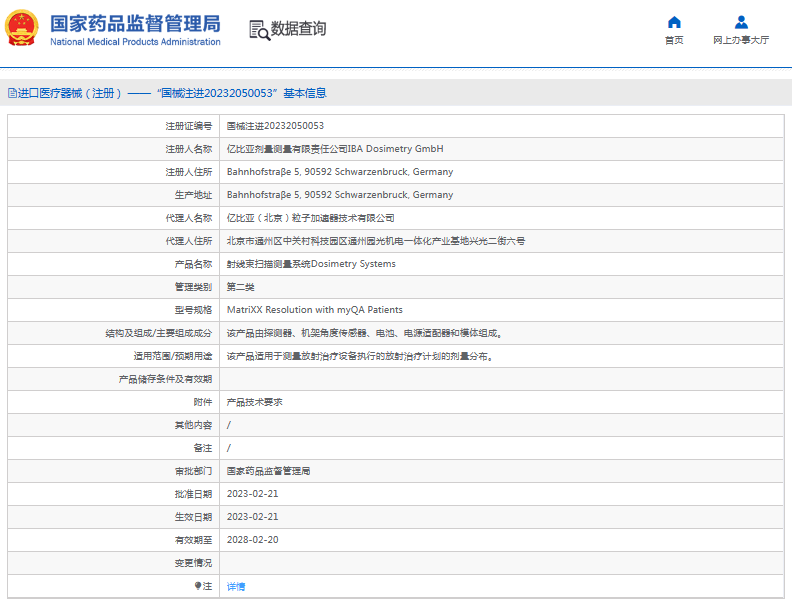 MatriXX Resolution with myQA Patients射线束扫描测量系统1.png